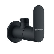 Coral Brass Black Angle Valve Faucet by Specule – Stylish bathroom fitting with matte black finish